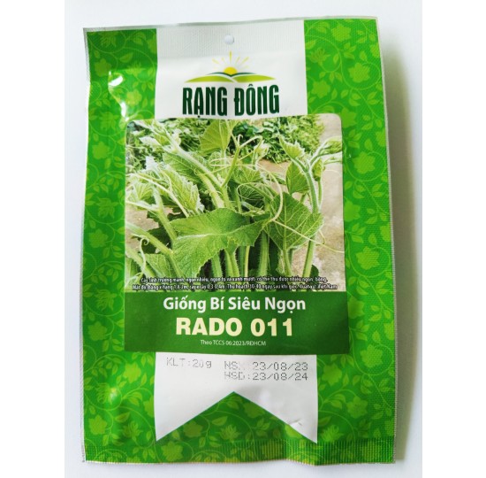 Hạt giống Rau bí siêu ngọn Rado 011