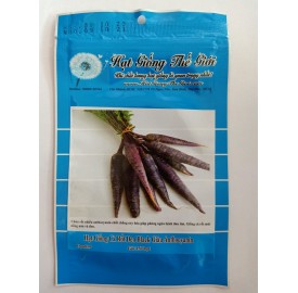 Hạt giống cà rốt đen Tím Black Giàu Anthocyanin (Daucus carota)