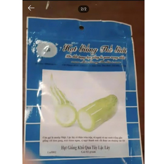 Hạt giống Khổ qua Tây 