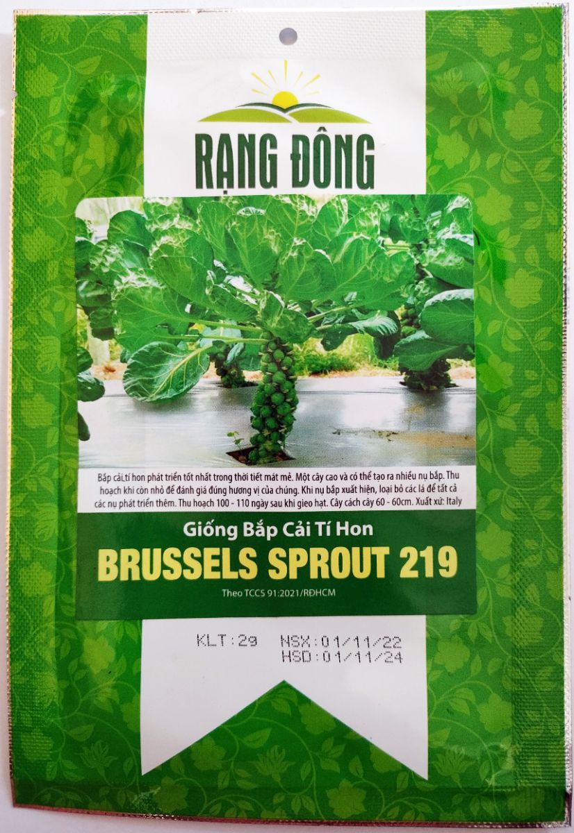 Hạt giống Bắp cải tí hon Rạng Đông Brussels Sprout 219