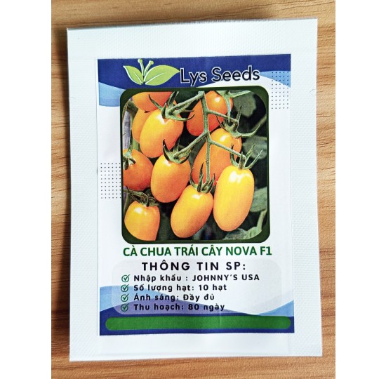 Gói 10 Hạt giống Cà chua trái cây nova F1 Gói 10 Hạt giống Cà chua trái cây nova F1