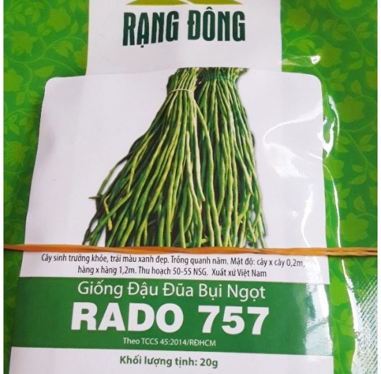 Hạt giống đậu đũa bụi ngọt Rạng Đông (20gr) Hạt giống đậu đũa bụi ngọt Rạng Đông (20gr)