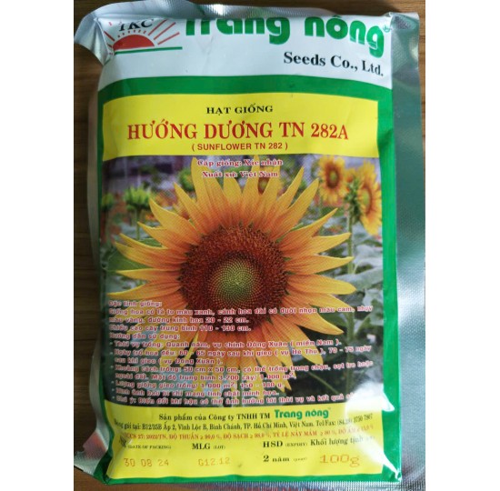 Hạt giống Hướng dương cao trồng Tết TN 282A - Gói lớn Hạt giống Hướng dương cao trồng Tết TN 282A - Gói lớn